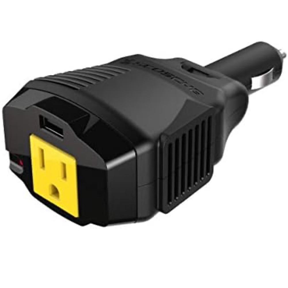 Black and Yellow Car Power Inverter